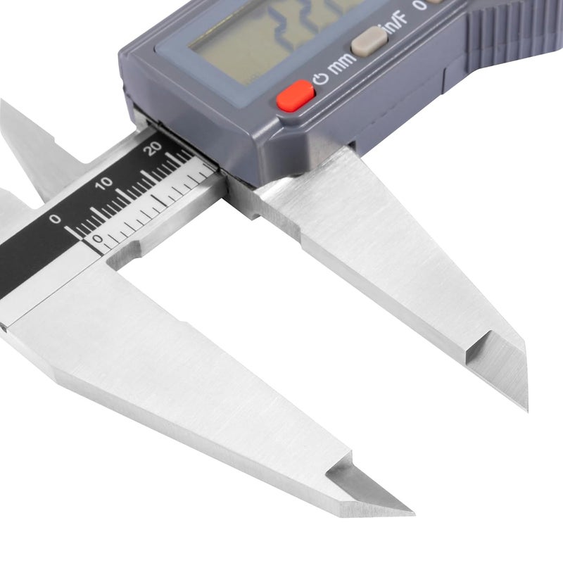 PEC TOOLS 12" / 300mm Digital Caliper, IP54 Electronic Caliper, ±0.03mm/0.00015" Accuracy, Carbide-Tipped Faces, DIN 862 Certified Tool for OD/ID/Step/Depth Measuring - Image 2